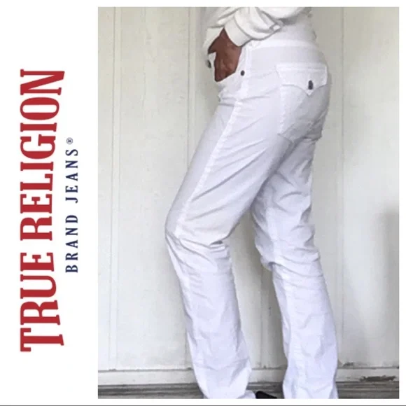True Religion White Cropped Pants - Picture 5 of 16
